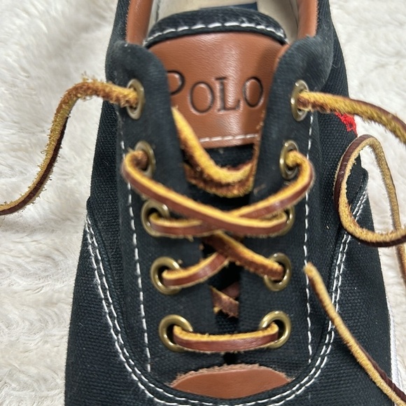Polo Ralph Lauren | Vaughn Canvas/Leather Shoes, Size 8.5D, Very Good Condition - Picture 4 of 7